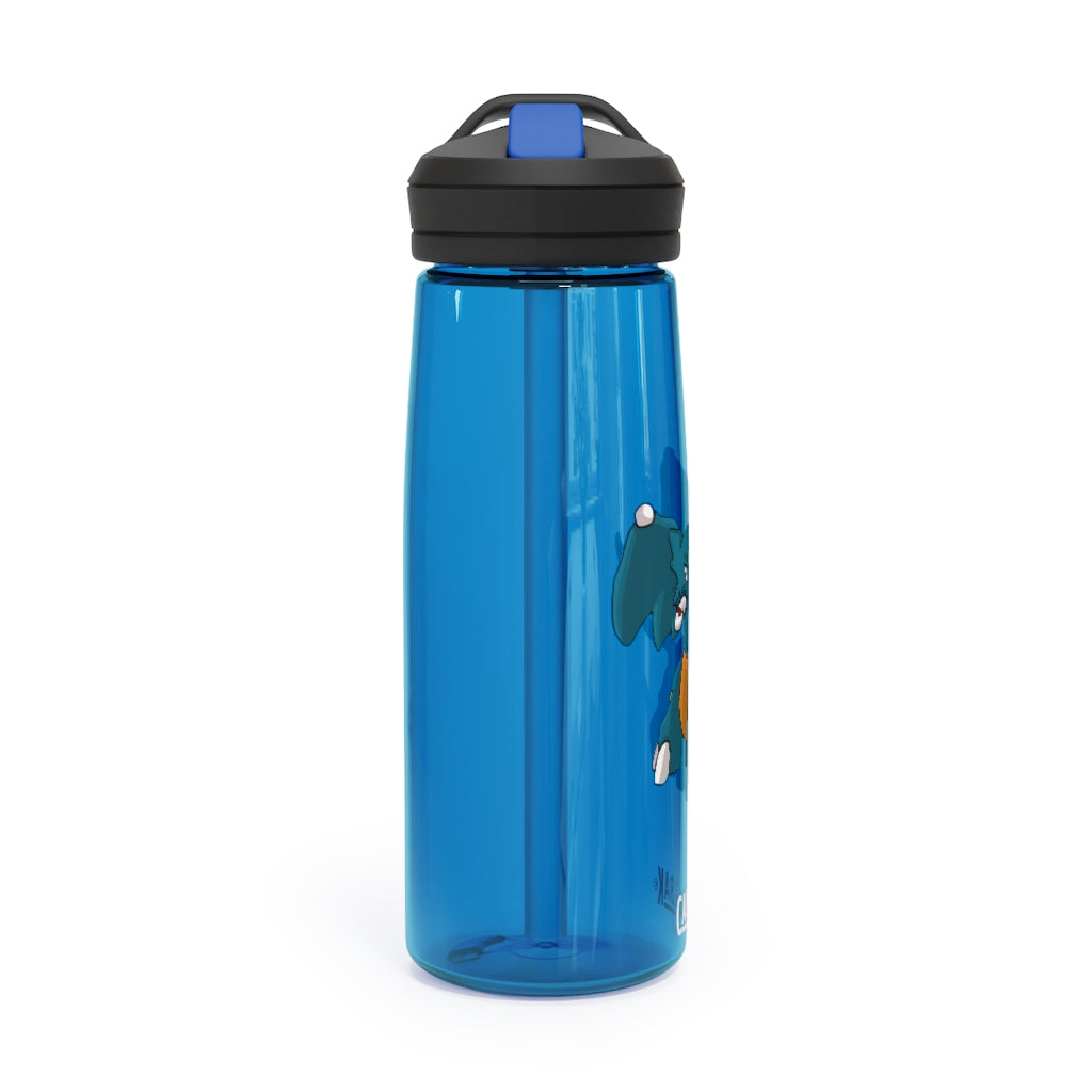 Tuskhann CamelBak Eddy® Water Bottle in 20oz and 25oz sizes, showcasing its durable Tritan™ material and spill-proof design.